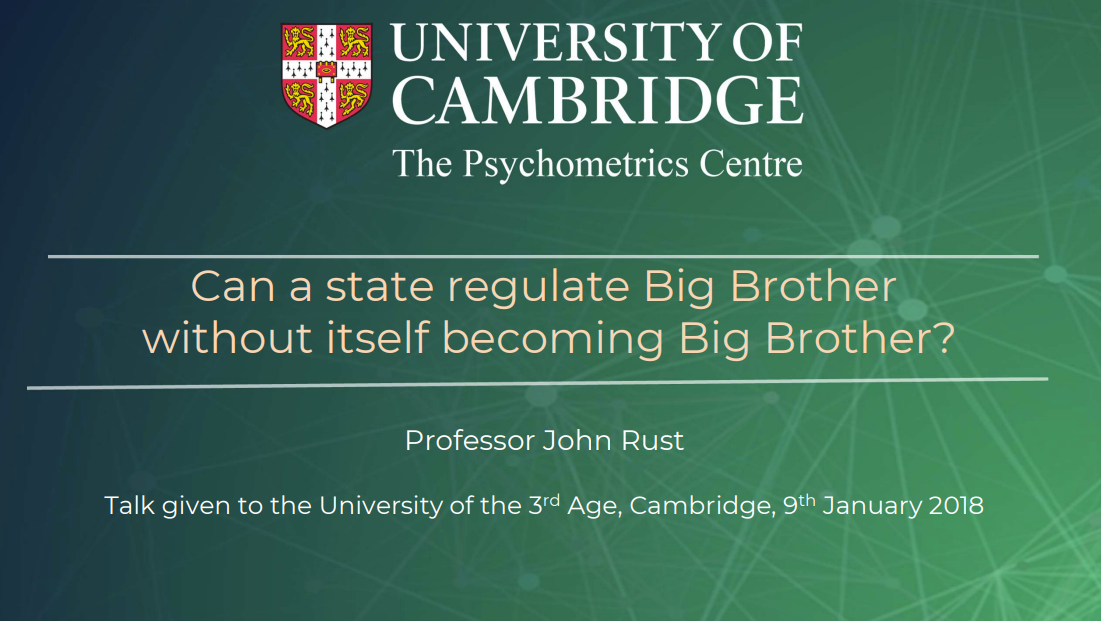 Can Big Brother be Regulated