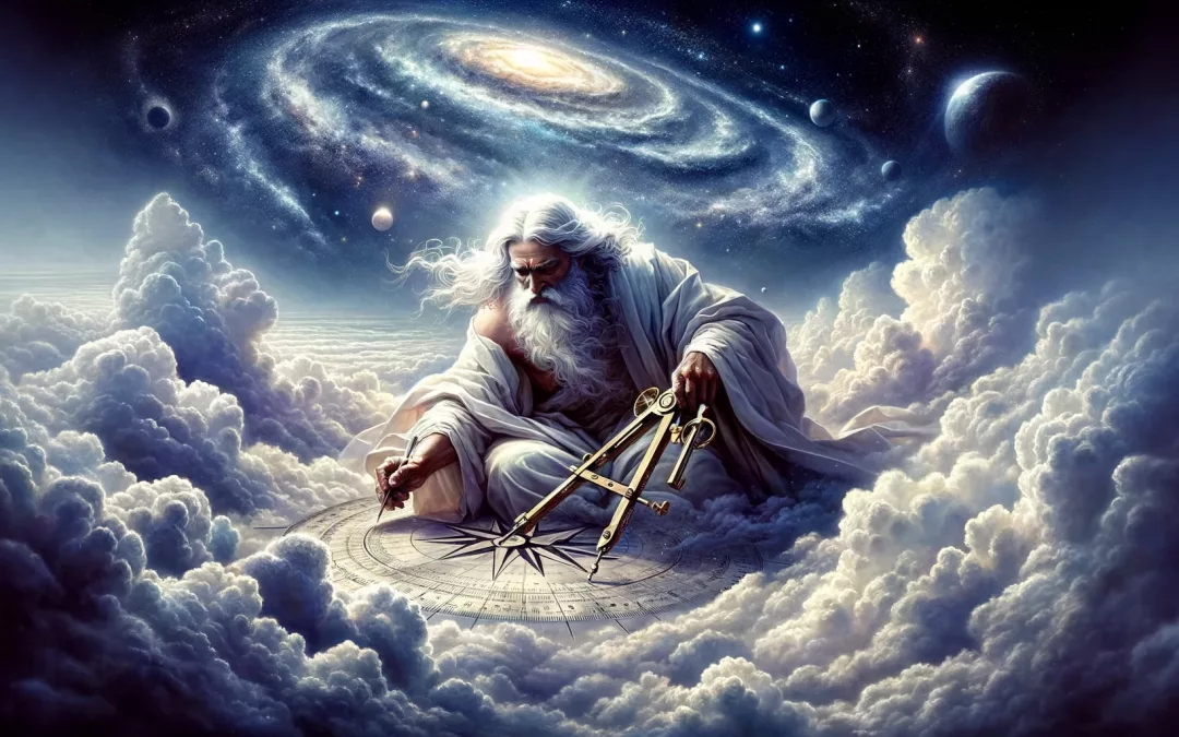 The Ancient of Days - ode to William Blake DALL-E 2024-03-28 Prompt JR