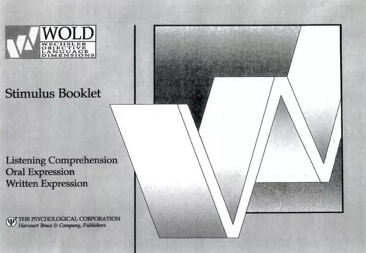 WOLD-Booklet