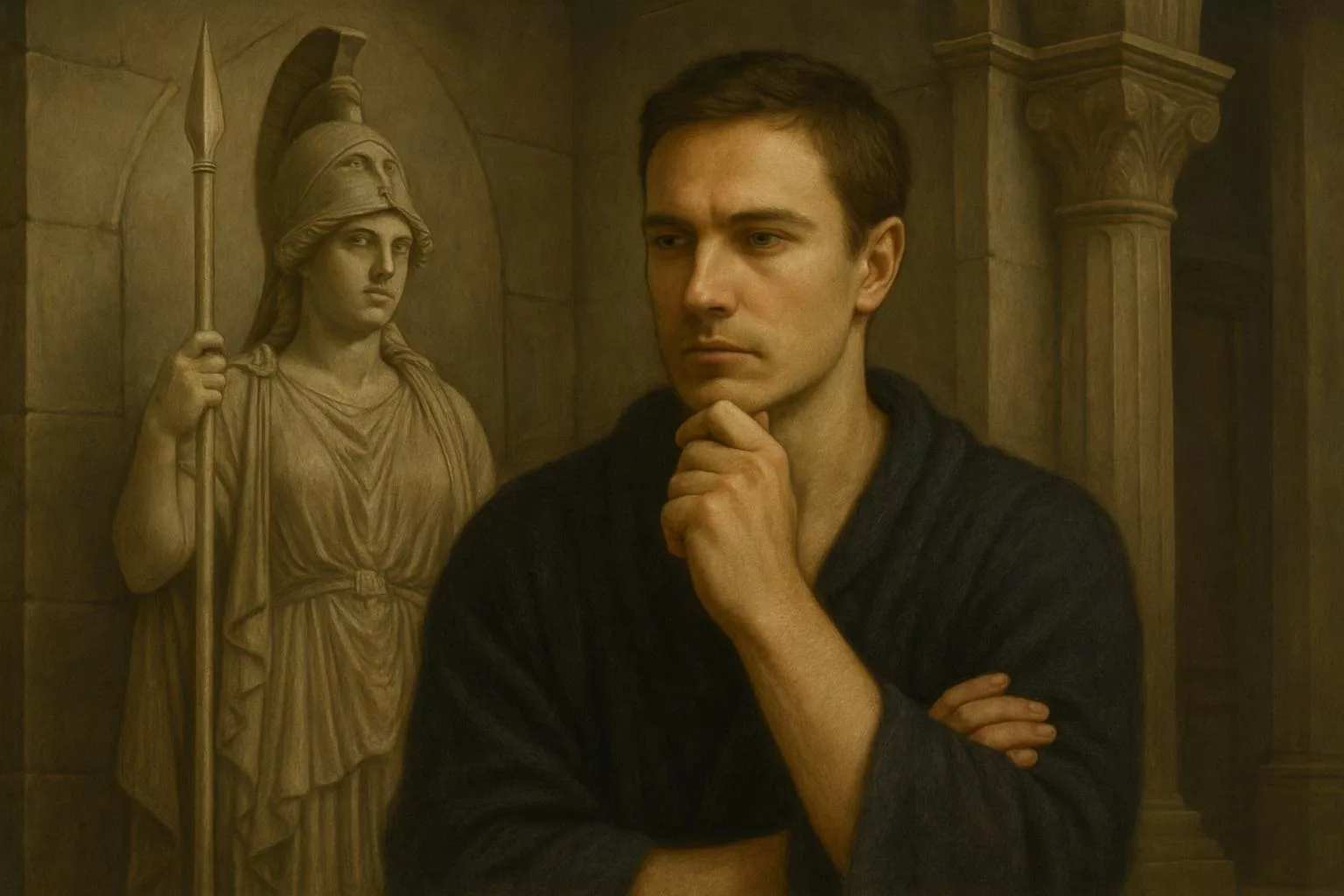 athenus unshaven portrait